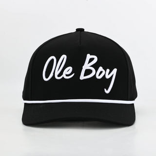 OLE BOY Black Performance Golf Hat
