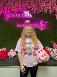 Valentine’s Candy Hearts Graphic Tee
