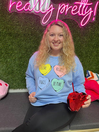 Conversation Heart Pullover