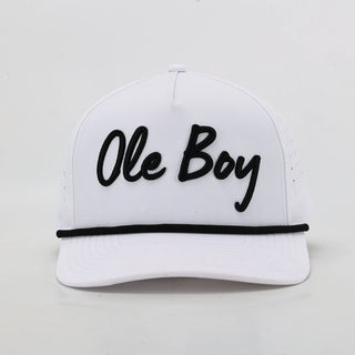 OLE BOY White Performance Golf Hat