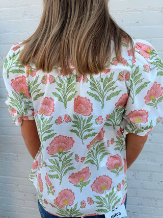 Sweet Magnolia Ruffle Blouse