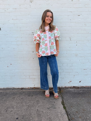 Sweet Magnolia Ruffle Blouse