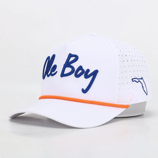 OLE BOY Florida Game Day Performance Golf Hat - White