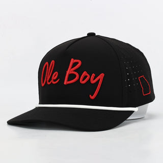 OLE BOY Georgia Game Day Performance Golf Hat - Black