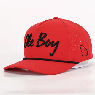 OLE BOY Georgia Game Day Performance Golf Hat - Red