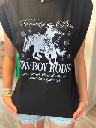 Cowboy Muscle Graphic Tank