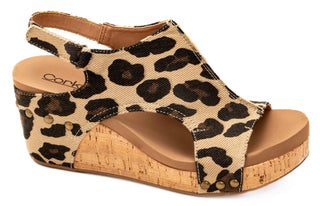 Corky's Carley in Ivory Leopard Canvas