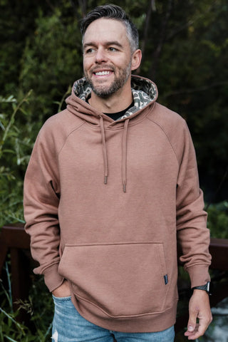 Burlebo Fleece Hoodie - Heather Brown