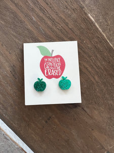 Apple Stud Earrings (3 Colors)