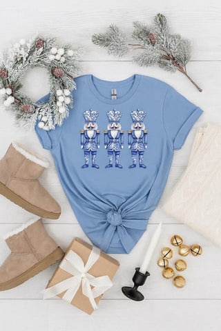 Blue Christmas Nutcracker Tee
