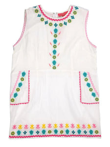 Simply Southern White Embroidered Dress