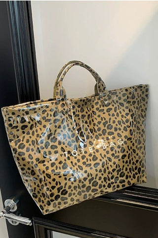 Wild About It Leopard Tote