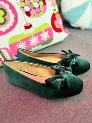 Corky's Burgundy Velvet Sugar Rush Flats in Evergreen