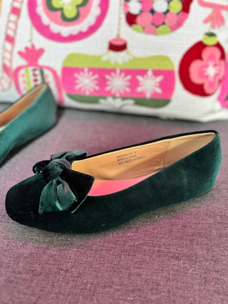 Corky's Burgundy Velvet Sugar Rush Flats in Evergreen