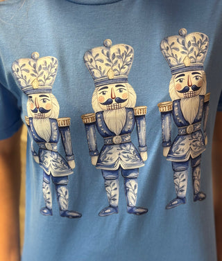 Blue Christmas Nutcracker Tee