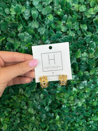 Gilded Grace Textured Hoops