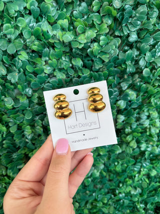 Three Tiered Bubble Earrings