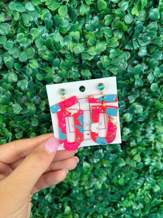 Summer Fling Clay Earrings