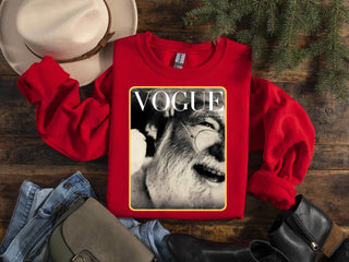 Vogue Santa Magazine Cover Sweatshirt