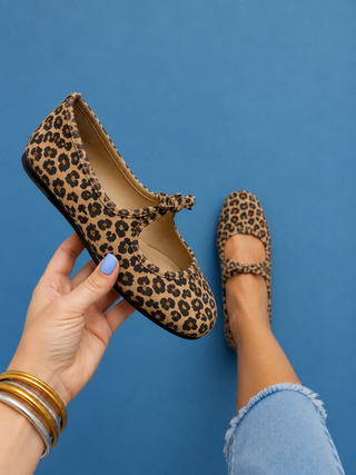 Corky’s Layover Flats in Leopard