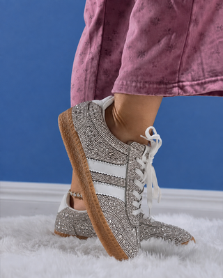 Corky's Rhinestone Heads Up Sneakers