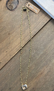 Chunky Stone Chain Necklace
