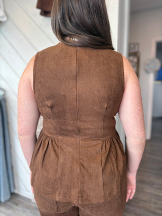 Mocha Moment Peplum Top