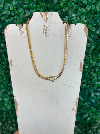 SMALL OPEN HEART NECKLACE WATER RESISTANT