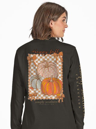 Simply Southern Happy Fall Long Sleeve Graphic Tee