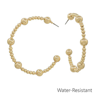 Water Resistant Gold Beaded with 6MM Gold Beaded