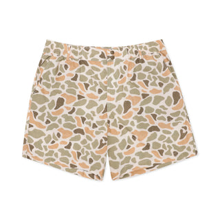 Burlebo Men's Everyday Performance 7" Shorts  Venado Camo - Brown Pocket