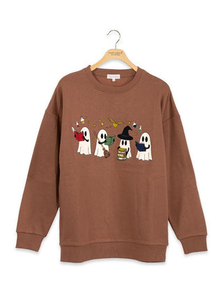 Simply Southern Embroidered Fall Ghosts Crewneck