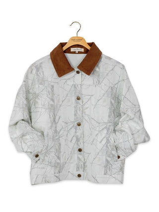 Simply Southern Barn Jacket in White Camo