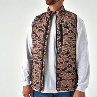 Burlebo Puffer Vest - Gauge Camo