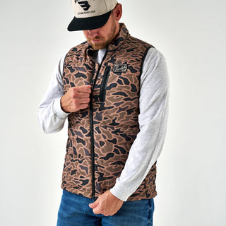 Burlebo Puffer Vest - Gauge Camo