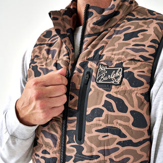Burlebo Puffer Vest - Gauge Camo