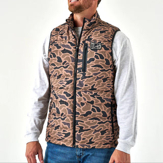 Burlebo Puffer Vest - Gauge Camo