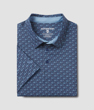 Southern Shirt Company Perfect Round Printed Polo - Nocturnal