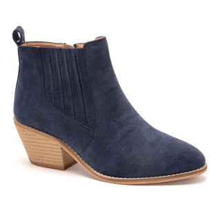 Corky's Potion Bootie in Navy Suede