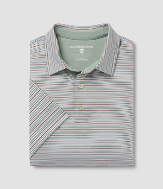 Southern Shirt Company Sawgrass Stripe Polo - Alpine