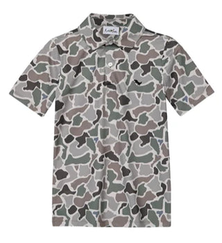 Autilove Youth Performance Polo Old School Camo