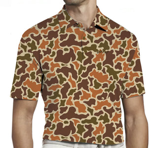 OLD ROW 80S CAMO POLO