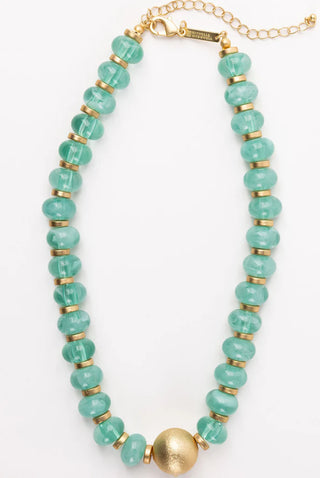 Kylie Necklace in Aqua