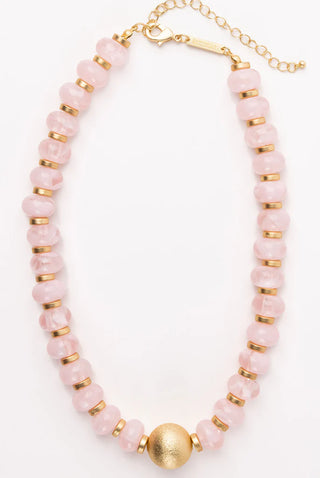 Kylie Necklace in Blush