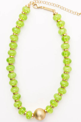 Kylie Necklace in Lime