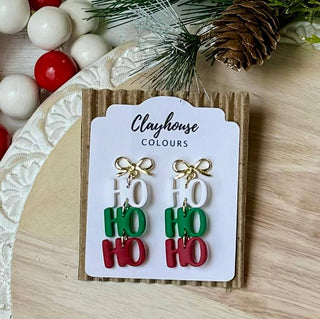 Christmas Earrings    : Red & Green