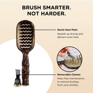 Teleties Vented Hair Brush | Tortoise