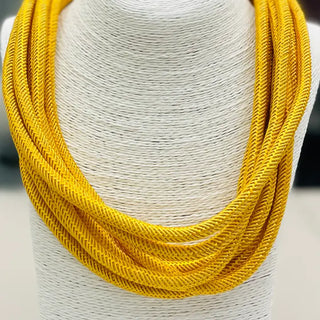 Slub 8-Strand Necklace Golden Rod