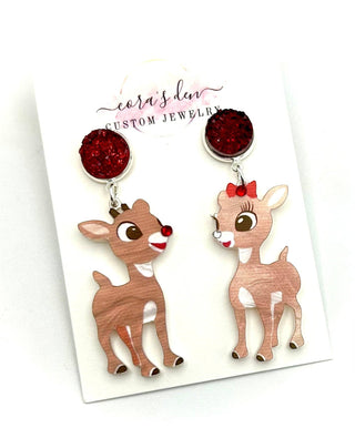 Rudolph and Clarice Earrings