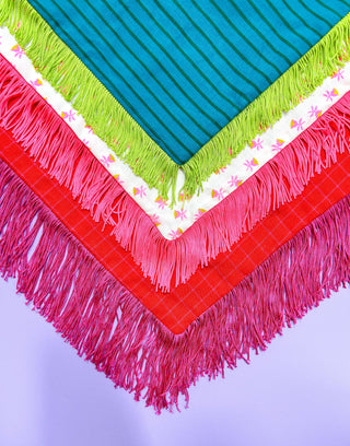 Fringe Bandana - Blue